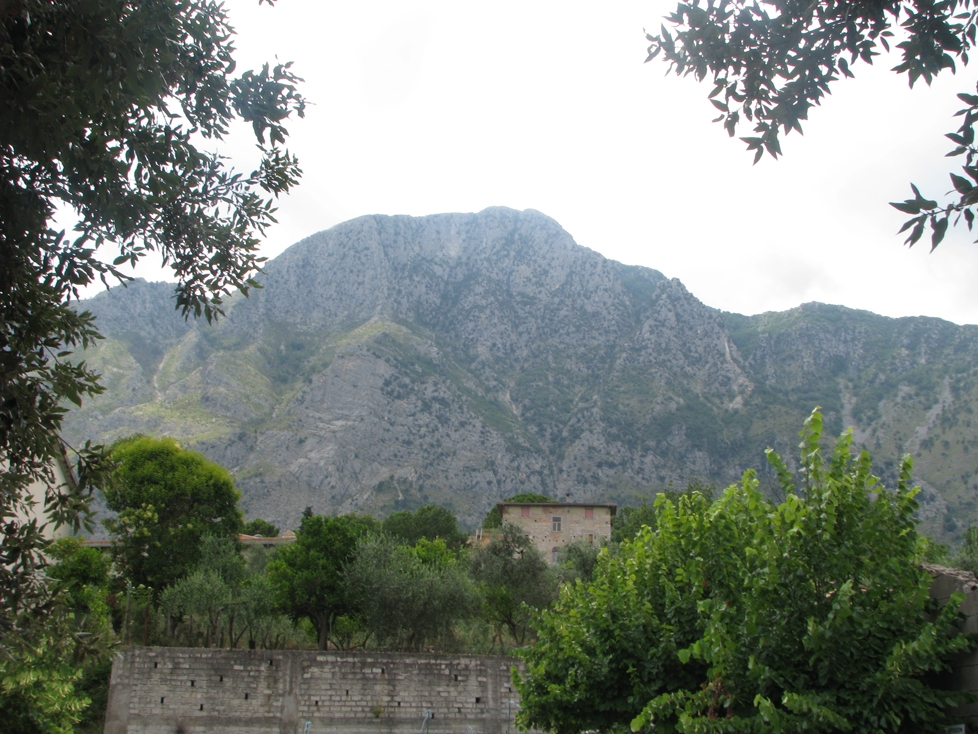 The ever watchful Monte Fammera, where local residents hid during WWII