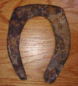 My dad's donkey's horseshoe