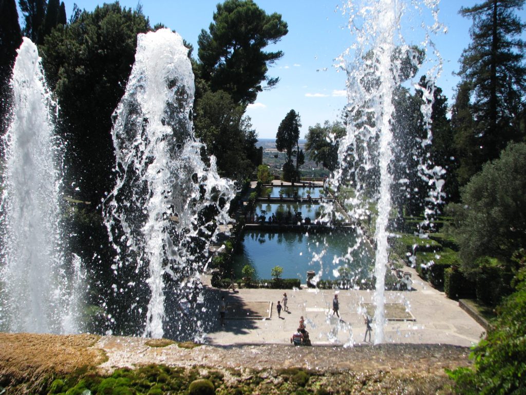 View through the Fountain of Neptune,Villa d'Este