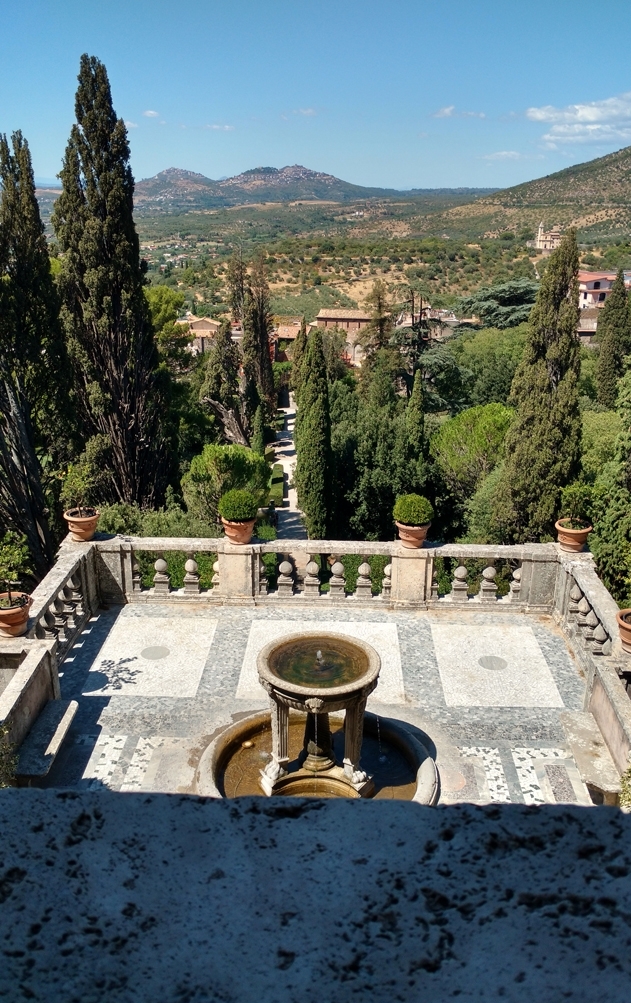 View from one of the terraces of the gardens of Villa d'Este