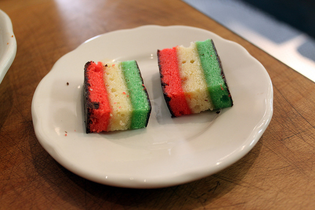 Italian rainbow cookies