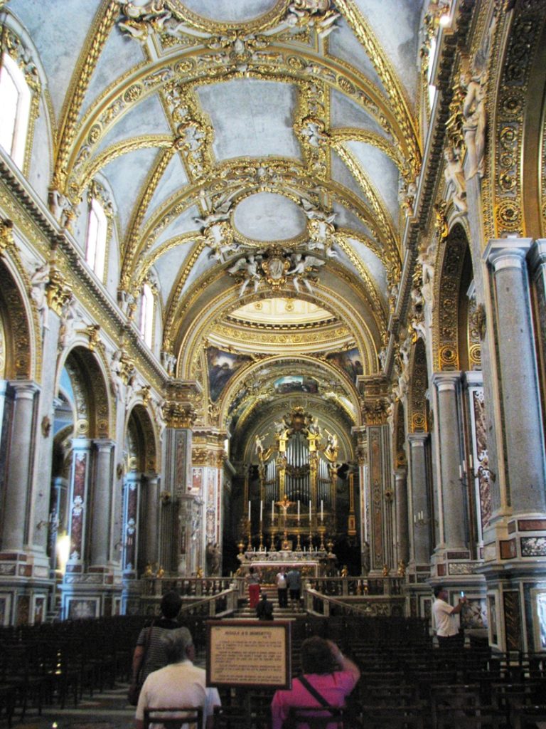 One of the many chapels in the Abbey of Monte Cassino