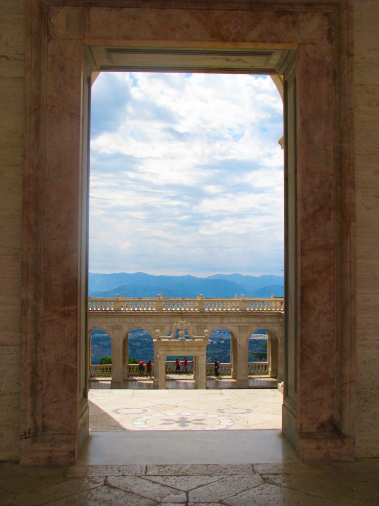 View of Cassino from Monte Cassino