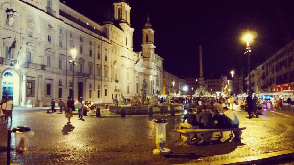 Piazza Navona at night