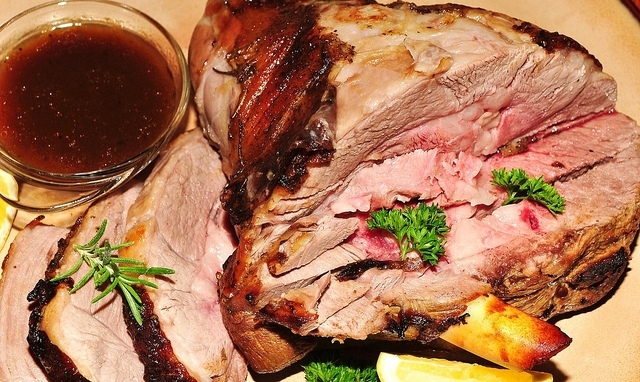 Roasted Leg of Lamb with Rosemary and Garlic