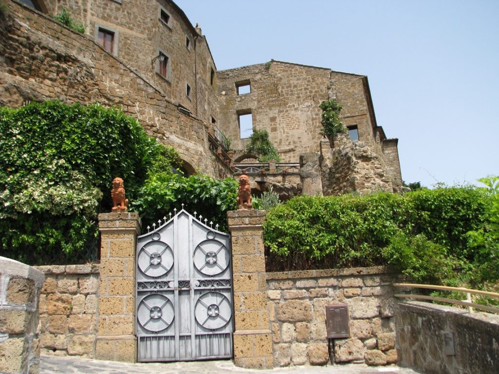 Front gate to one of the houses in Civita di Bagnoregio