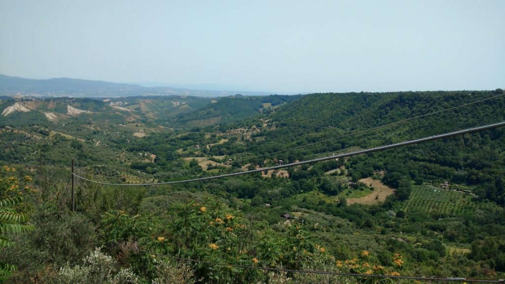 Civita di Bagnoregio, located in the Tiber Valley