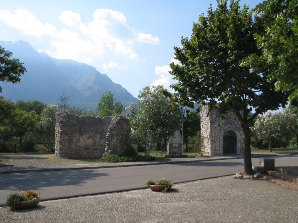 Ruins across the street from the Sanctuary of Madonna del Piano