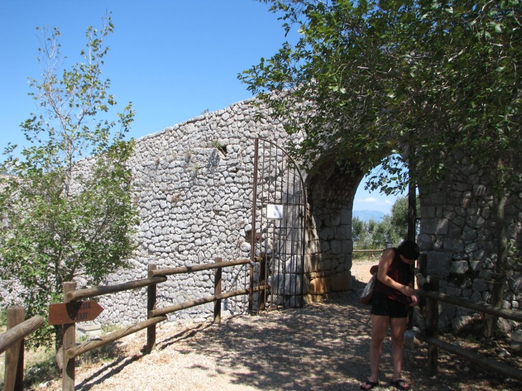 One of the roads leading to the Temple of Jupiter Anxur, Terracina