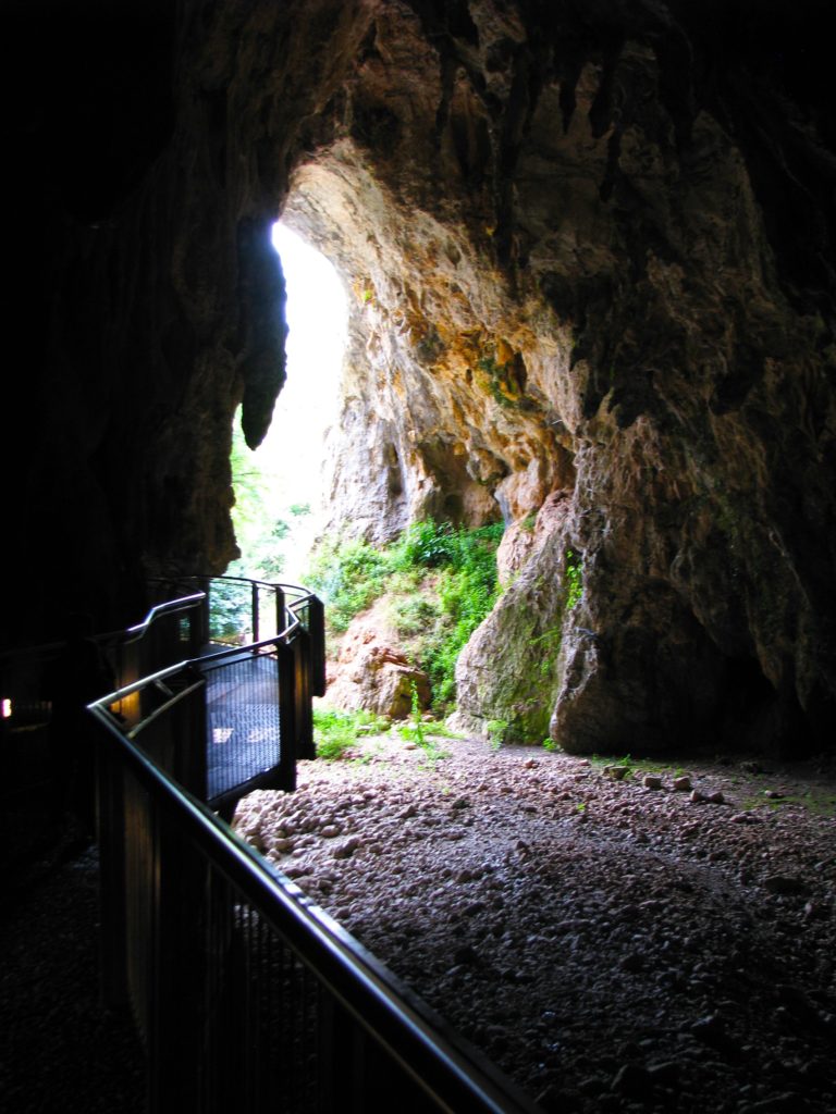 Le Grotte di Pastena - exit from cave