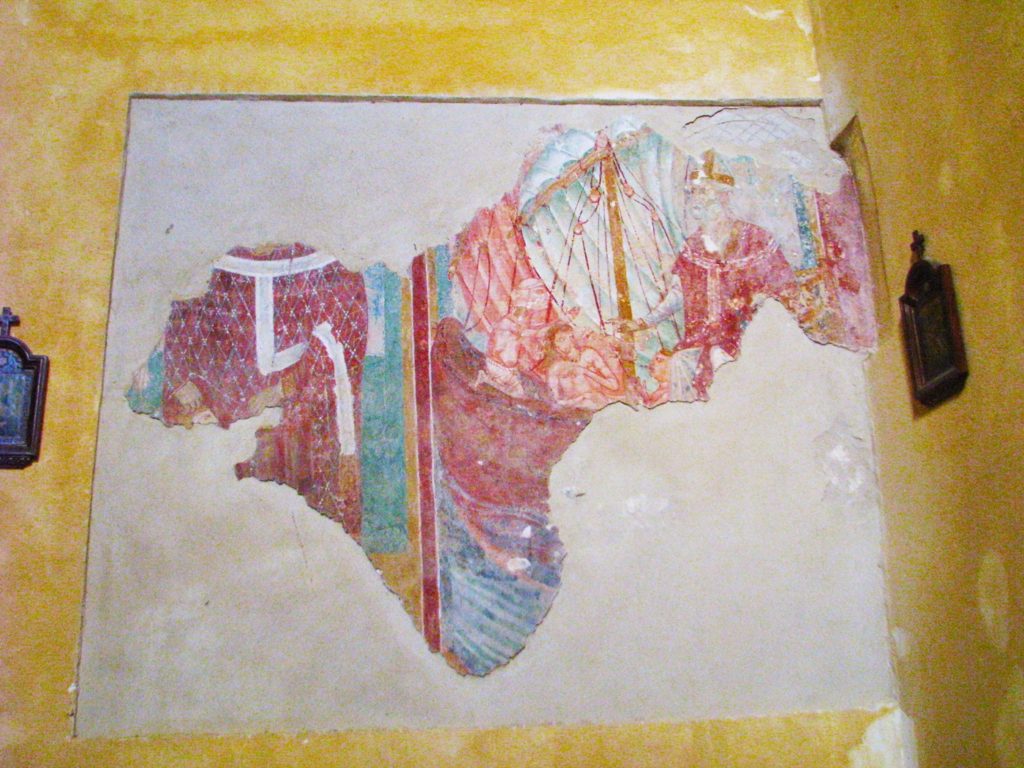 Fresco inside the church of Santa Maria di Correano
