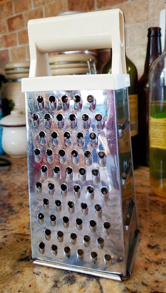 Cheese grater with large holes