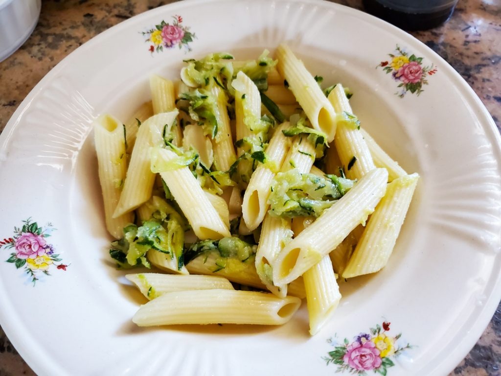 Pasta with zucchini